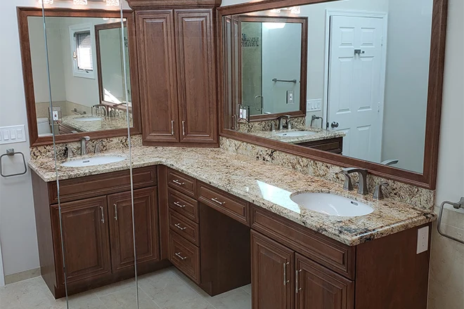 New large vanity with plenty of storage space
