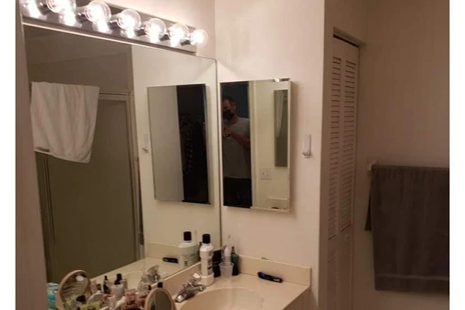 Before a bathroom remodel